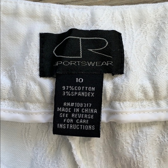 Women's CR Sportswear Capri Pants With Floral Cloth Chain Tie Belt Size 10 - Picture 11 of 12